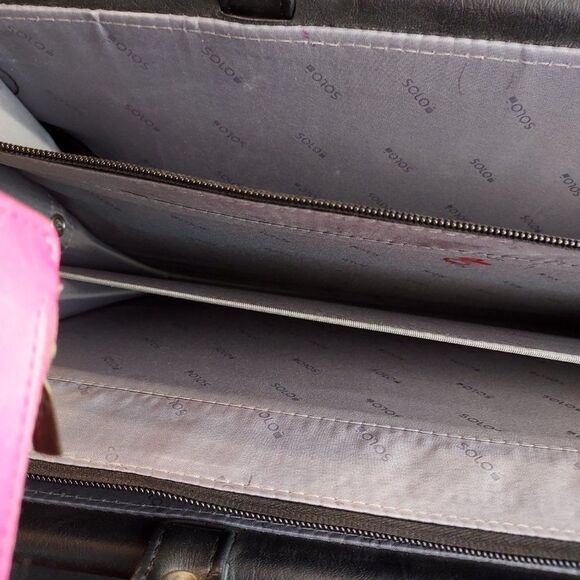 Solo Brief case Black VGC - Picture 3 of 7